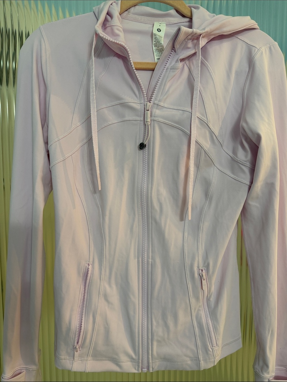 lululemon athletica Light Pink Zip-Up Hoodie